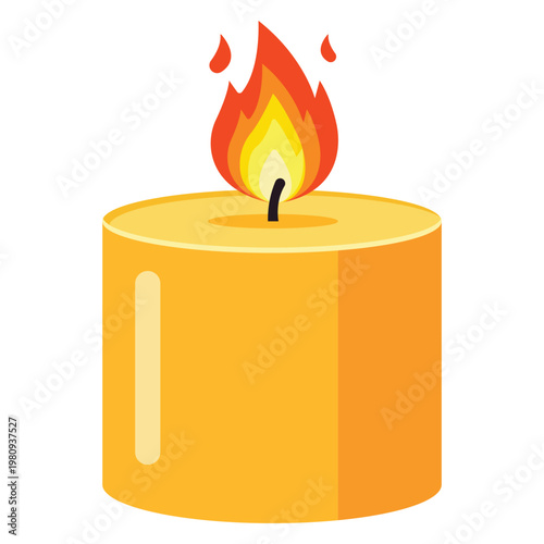 Illuminating Spirit: A single, glowing candle, its flame dancing with life, offers a warm, inviting presence. This image can symbolize hope, remembrance, and the gentle comfort of light.