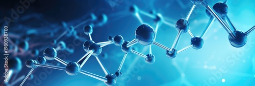 Abstract molecule close up