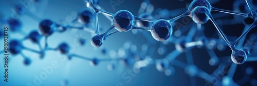 Abstract molecule close up