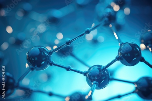Abstract molecule close up