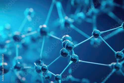 Abstract molecule close up