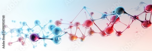 Abstract molecule close up