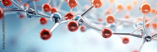 Abstract molecule close up