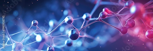 Abstract molecule close up