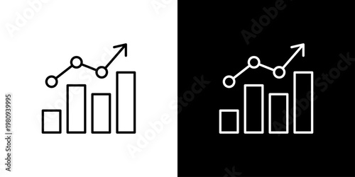 Graph Icon Sheet Black And White
