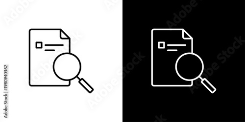 Document Icon Sheet Black And White
