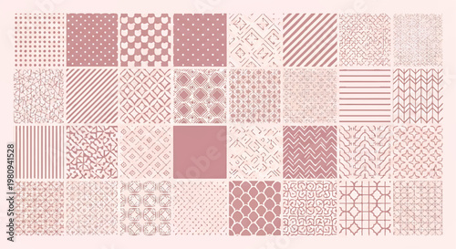 Collection of light pink geometric and line patterns with patterns geometric background illustration collection repeating minimalist diagonal ornamental decorative patterned abstract
