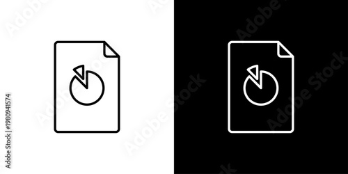 Document Icon Sheet Black And White