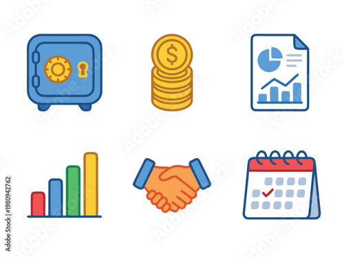 Financial Icons Set 7.