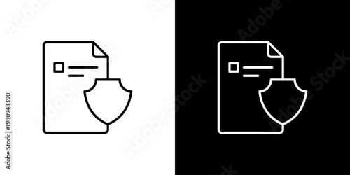 Document Icon Sheet Black And White