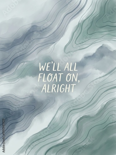 Inspirational quote on abstract background.