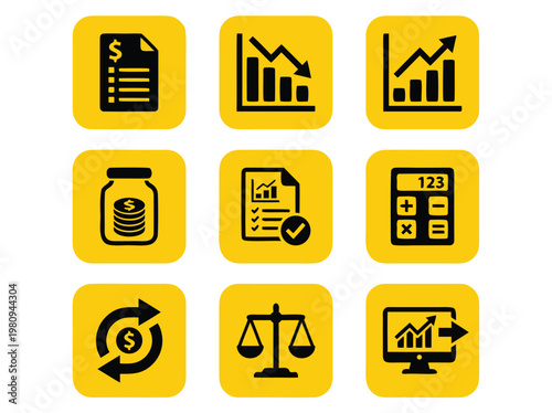 Financial Icons Set 12.