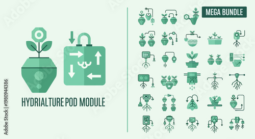 Hydriculture pod module system design.