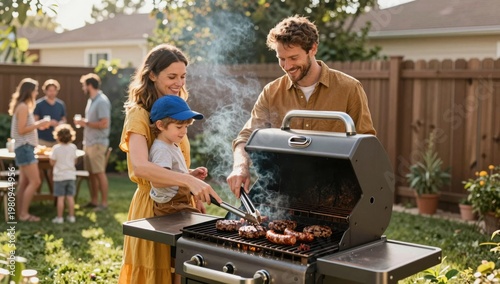 young couple cooking in the kitchen