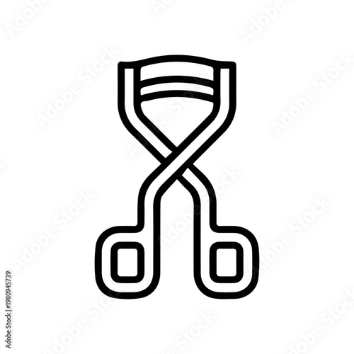 Eyelash Curler Outline Icon