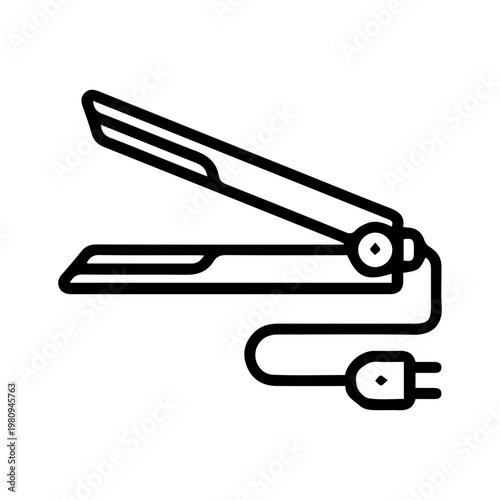 Hair straightener icon