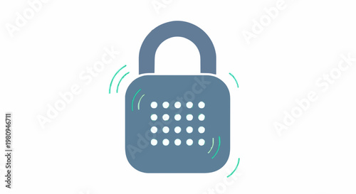 Secure digital protection with a locked padlock icon, signifying data privacy and security measures