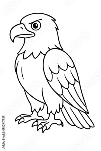 Cute cartoon macaw parrot in vector illustration of a wild bird