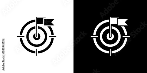 Goal Icon Sheet Black And White