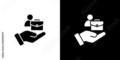 Support Icon Sheet Black And White