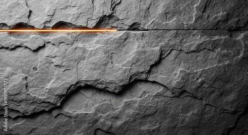 Abstract Rocky Surface with Horizontal Light Beam