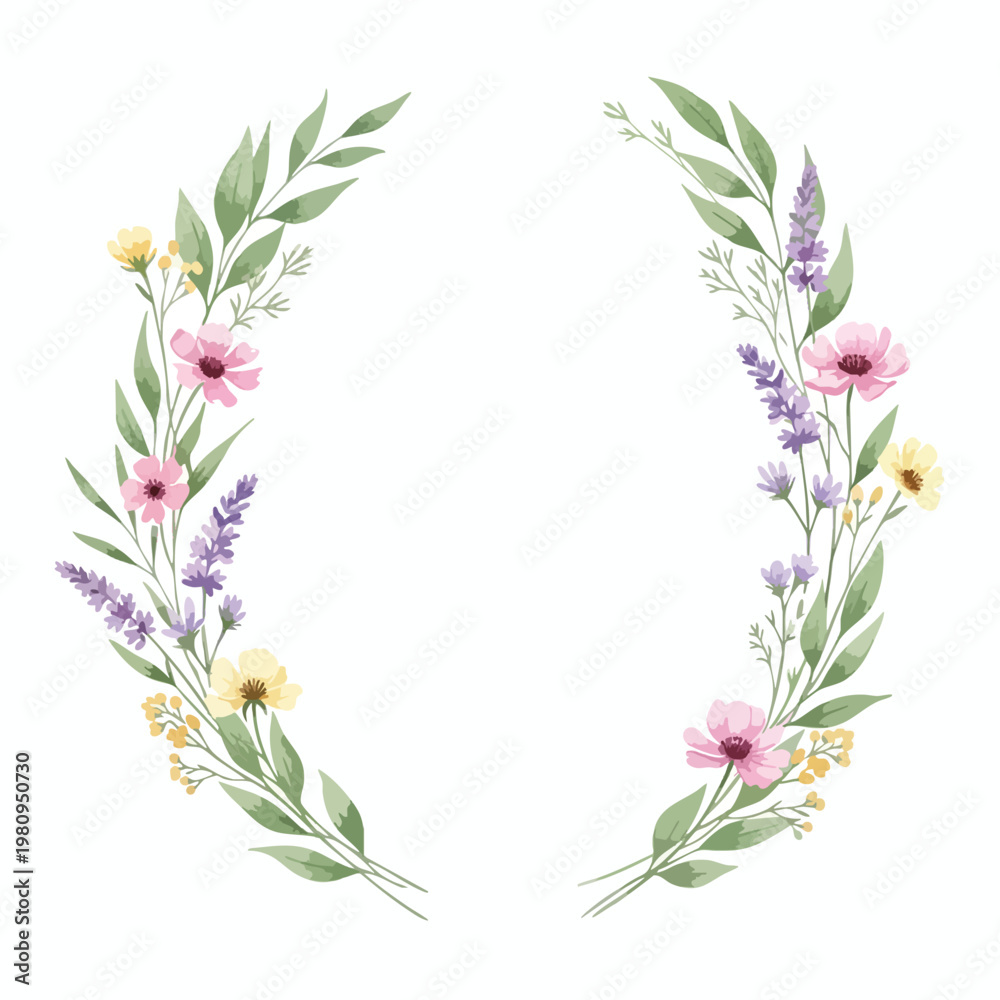 Obraz premium Elegant Floral Frame for Weddings and Celebrations
