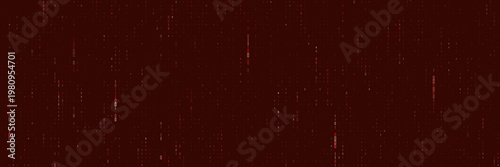 Abstract red matrix code background for cyber security red team and data breach concepts