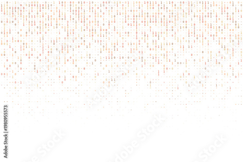 Abstract digital binary code stream for cybersecurity data breach and ethical hacking background