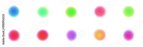 Abstract blurred aura circles for chakra meditation and energy healing