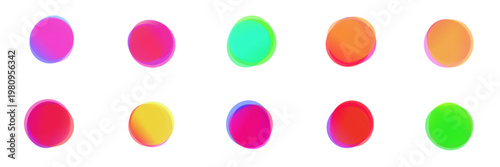 Abstract gradient blobs for neurodiversity awareness and sensory processing disorder graphics