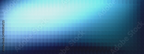 Abstract Blue Pixelated Grid for Quantum Computing Data Visualization and Cybersecurity
