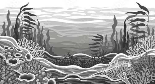 A striking abstract pattern mimicking fish scales creates a sense of texture and depth. Ideal for backgrounds, marketing materials, and adding unique 