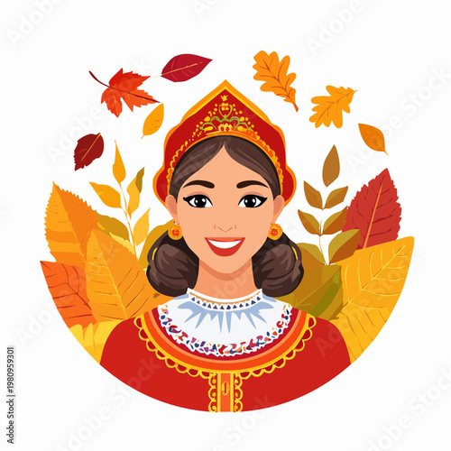 Herbstliches Porträt mit warmen Farben