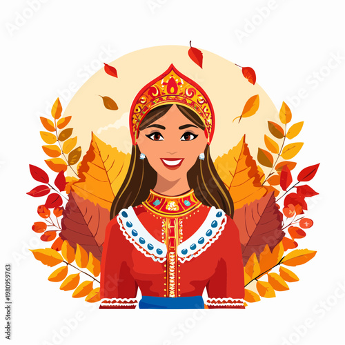 Herbstliches Porträt mit warmen Farben