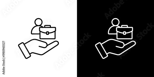 Support Icon Sheet Black And White