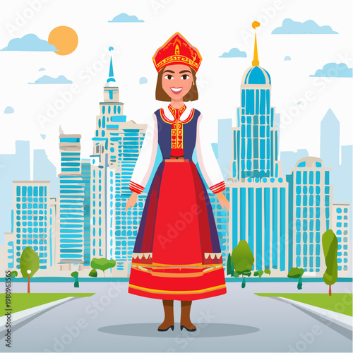 Modern interpretierte Tracht