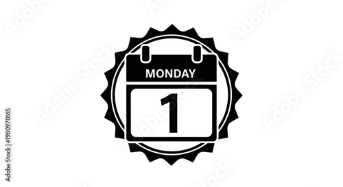 start of week gear icon with monday date for business planning