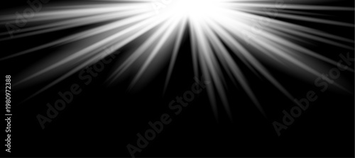 Bild auf Leinwand Shiny Prism Rays with Spectrum Glow