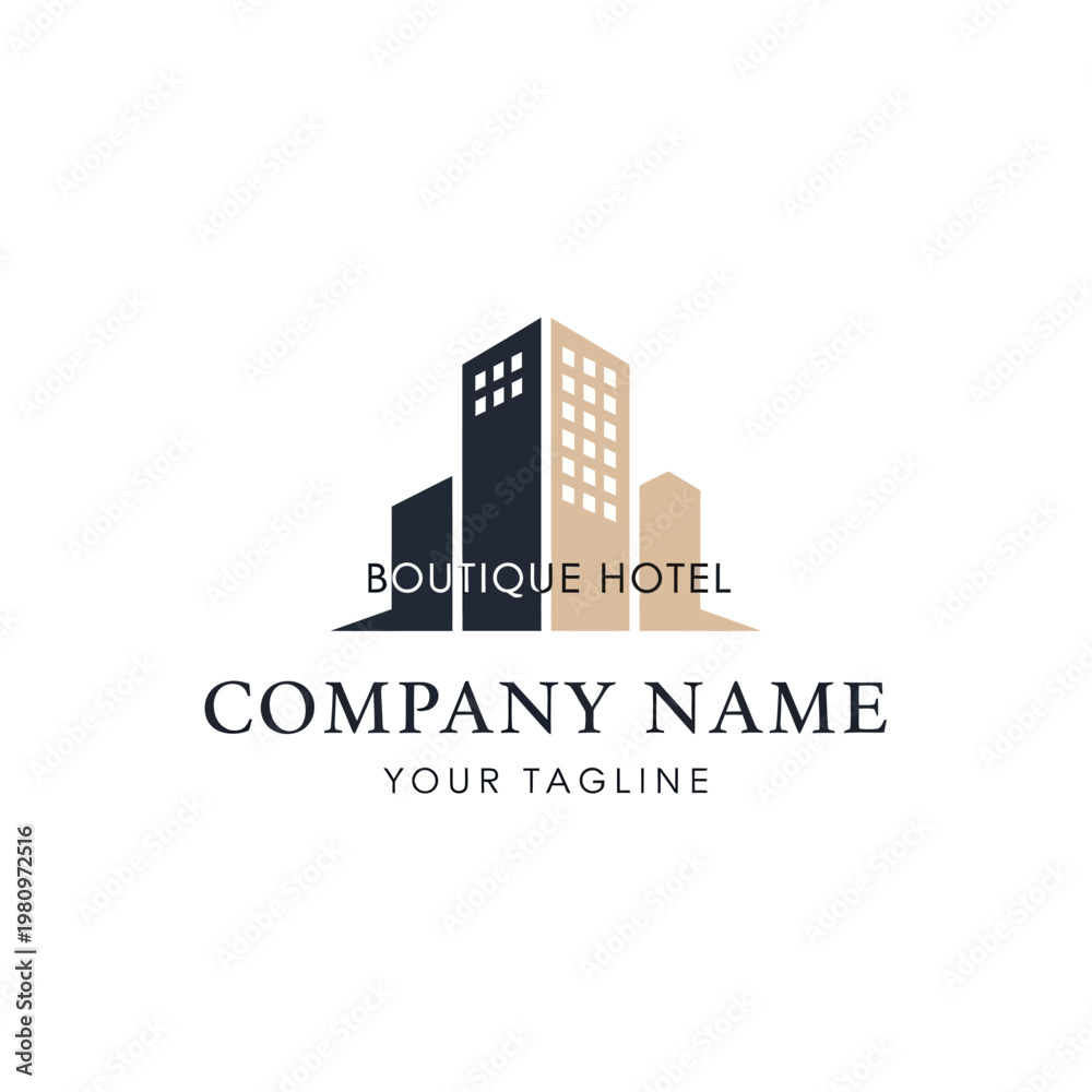 Obraz premium Boutique Hotel Company Logo Design.