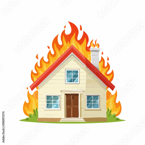 Brenzendes Haus (Gefahrensymbol)