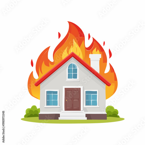 Brenzendes Haus (Gefahrensymbol)