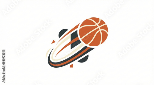Basketball Sports Equipment Orange Ball.
