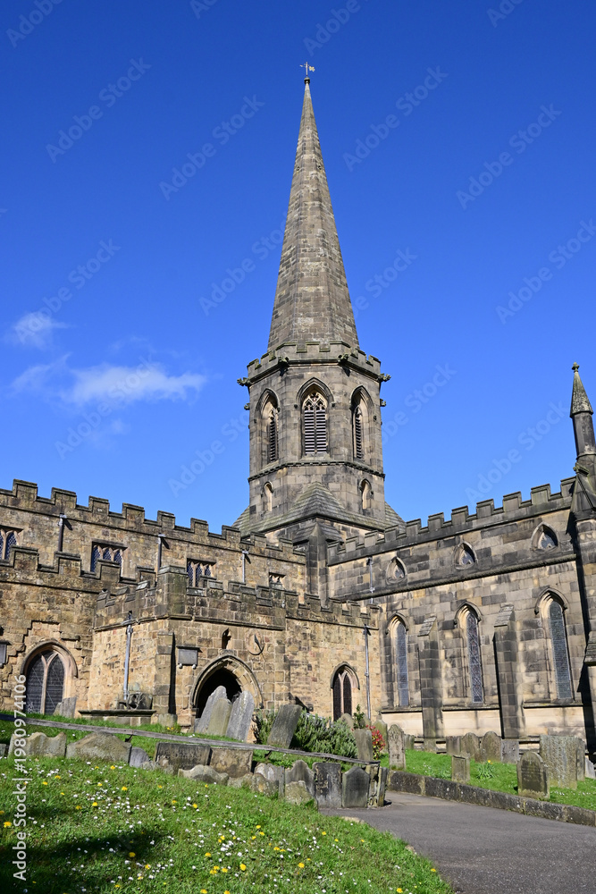 Obraz premium All Saints Parish Church, Bakewell, Derbyshire, UK