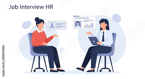 Job Interview HR: Candidate and Recruiter Discussing Career Opportunities
