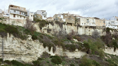 houses on the edge of crag,village Sorbas,Spain