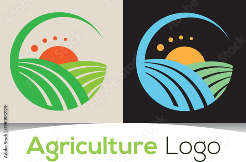 Agriculture ECO Energy Saving organic  Logo Design print file