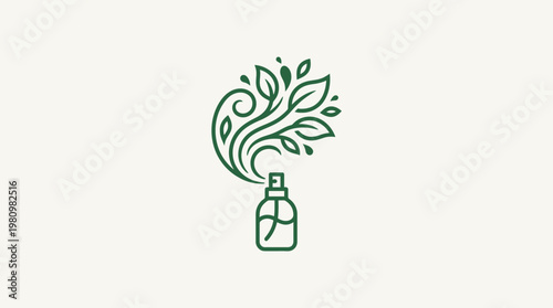 Elegant Botanical Perfume Logo Design