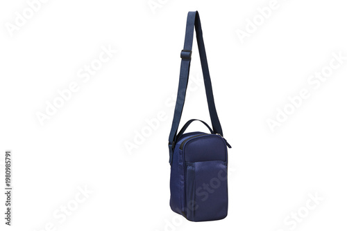 Blue Sling Bag with Straps and Zippers cooler bag insulated bag