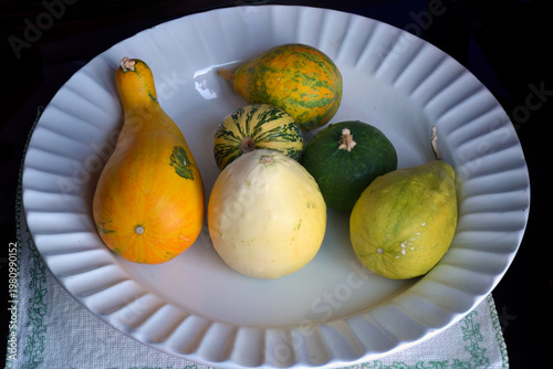 Still life with pumpkins