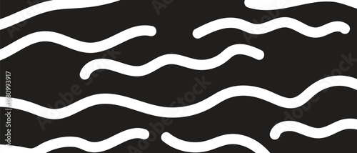 Title abstract black and white waves a minimalist pattern design description a striking black and white abstract image featuring flowing wave like lines